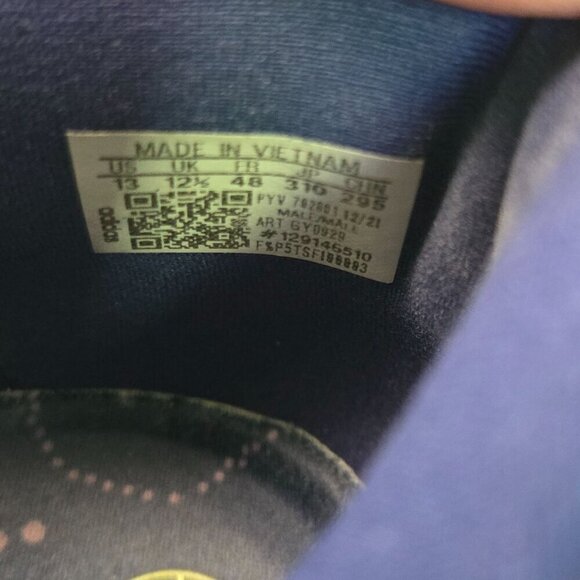 Adidas Adizero Boston 10 Marathon Running Shoes Men's Size 13 Blue 2022 GY0929 - Picture 11 of 12